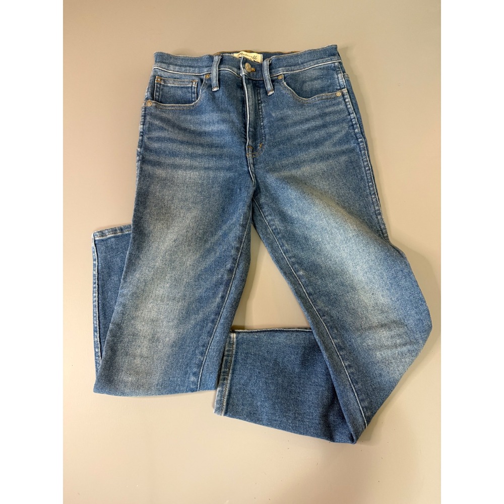 Madewell 10 High-Rise Skinny Crop Jeans 27P Medium Wash Denim